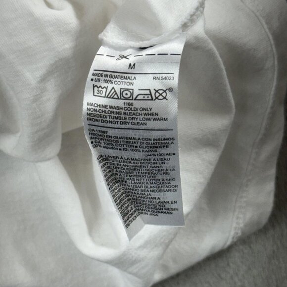 The Notorious BIG Shirt Mens Medium White Biggie Smalls Crown Graphic Rap Tee - Picture 4 of 9